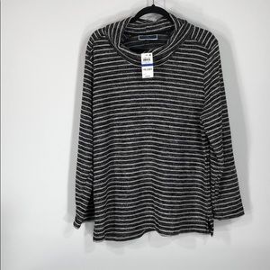 Karen Scott Cowell neck sweater